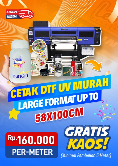 Jasa Print Cetak Sticker UV DTF UV  Cetak dan Murah