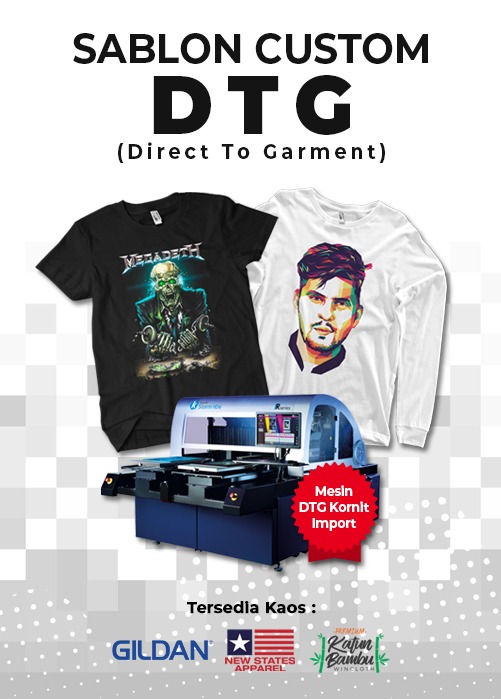 Jasa Sablon Kaos Digital DIRECT TO GARMENT / DTG